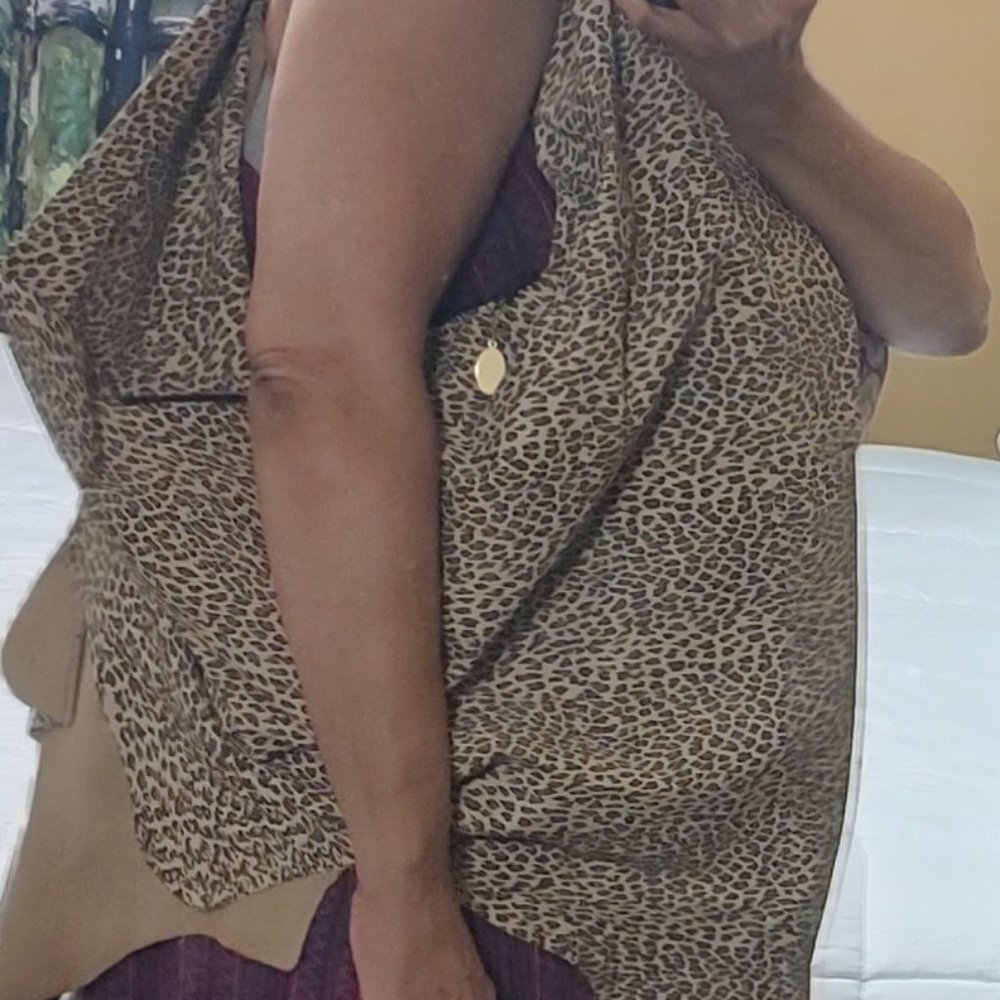 VINTAGE "ERTA" RUNWAY SUEDE CHEETAH PRINT BODY WRAP HOBO BAG